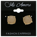 Mi Amore Post-Earrings Gold-Tone/Pink