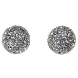 Mi Amore Stud-Earrings Silver-Tone/Clear