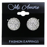 Mi Amore Stud-Earrings Silver-Tone/Clear