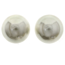 Mi Amore Post-Earrings White