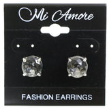 Mi Amore Stud-Earrings Silver-Tone/Gray