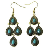 Mi Amore Dangle-Earrings Gold-Tone/Green