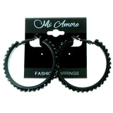 Mi Amore Hoop-Earrings Black