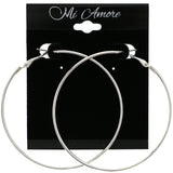 Mi Amore Hoop-Earrings Silver-Tone