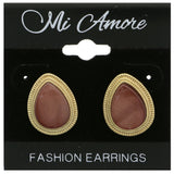 Mi Amore Stud-Earrings Gold-Tone/Pink