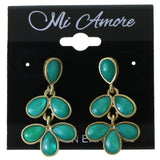 Mi Amore Dangle-Earrings Gold-Tone/Green