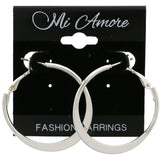 Mi Amore Hoop-Earrings Silver-Tone