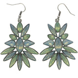 Mi Amore Dangle-Earrings Silver-Tone/Green