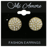 Mi Amore Post-Earrings Gold-Tone