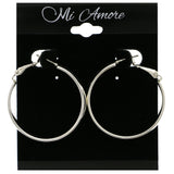 Mi Amore Hoop-Earrings Silver-Tone