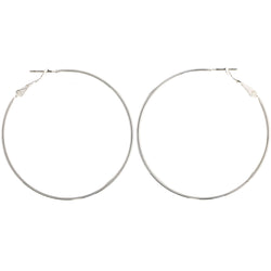 Mi Amore Hoop-Earrings Silver-Tone