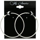 Mi Amore Hoop-Earrings Silver-Tone