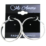 Mi Amore Hoop-Earrings Silver-Tone