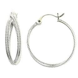 Mi Amore Hoop-Earrings Silver-Tone