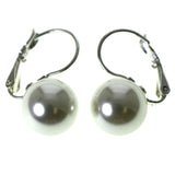 Mi Amore Dangle-Earrings Silver-Tone/White