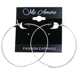 Mi Amore Hoop-Earrings Silver-Tone