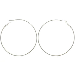 Mi Amore Hoop-Earrings Silver-Tone