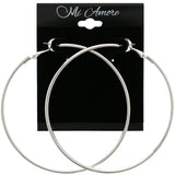 Mi Amore Hoop-Earrings Silver-Tone