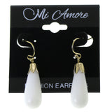 Mi Amore Dangle-Earrings Gold-Tone/White