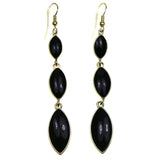 Mi Amore Dangle-Earrings Gold-Tone/Black