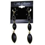 Mi Amore Dangle-Earrings Gold-Tone/Black