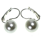 Mi Amore Dangle-Earrings Silver-Tone/White