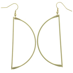 Mi Amore Half-Circle Dangle-Earrings Gold-Tone