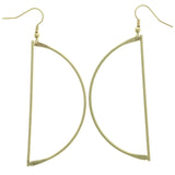 Mi Amore Half-Circle Dangle-Earrings Gold-Tone