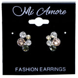 Mi Amore Post-Earrings Multicolor/Silver-Tone