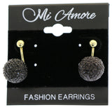 Mi Amore Drop-Dangle-Earrings Gold-Tone/Black