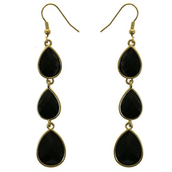 Mi Amore Dangle-Earrings Gold-Tone/Black