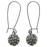 Mi Amore Dangle-Earrings Dark-Silver