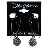 Mi Amore Dangle-Earrings Dark-Silver