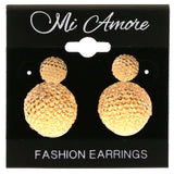 Mi Amore Drop-Dangle-Earrings Silver-Tone/Peach