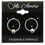 Mi Amore Post-Earrings Silver-Tone