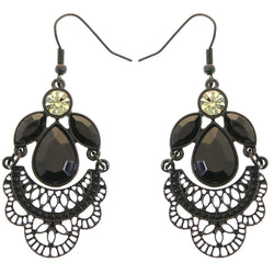 Mi Amore Dangle-Earrings Black/White