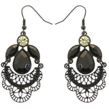 Mi Amore Dangle-Earrings Black/White