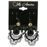 Mi Amore Dangle-Earrings Black/White