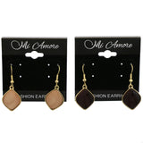 Mi Amore Multiple-Earring-Set Gold-Tone/Brown