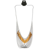 Mi Amore Statement-Necklace Silver-Tone/Brown