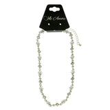 Mi Amore Adjustable Collar-Necklace Silver-Tone