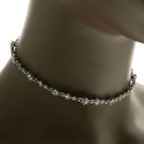 Mi Amore Adjustable Collar-Necklace Silver-Tone