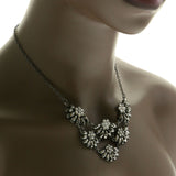 Mi Amore Adjustable Fashion-Necklace Dark-Silver