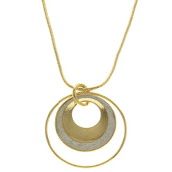 Mi Amore Adjustable Pendant-Necklace Gold-Tone/Silver-Tone