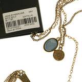Mi Amore Tassel Adjustable Layered-Necklace Bronze-Tone & Blue