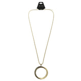 Mi Amore Pendant-Necklace Gold-Tone/White