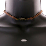 Mi Amore Hand Bird Feather Multiple-Necklace-Set Brown & Gold-Tone