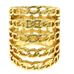 Mi Amore Sized-Ring Gold-Tone Size 6.00