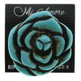 Mi Amore Flower Sized-Ring Blue Size 9.00
