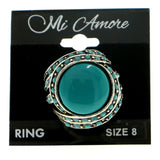 Mi Amore Sized-Ring Silver-Tone/Blue Size 8.00